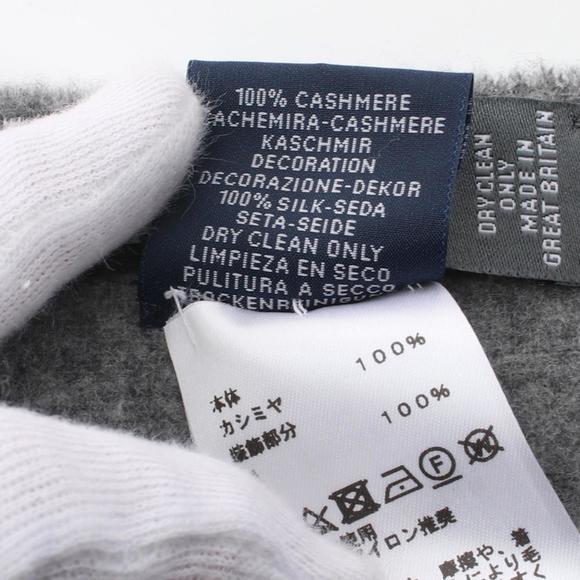 HERMÈS Patch de Soie Scarf Silk Cashmere Grey Multicolor - Picture 6 of 7